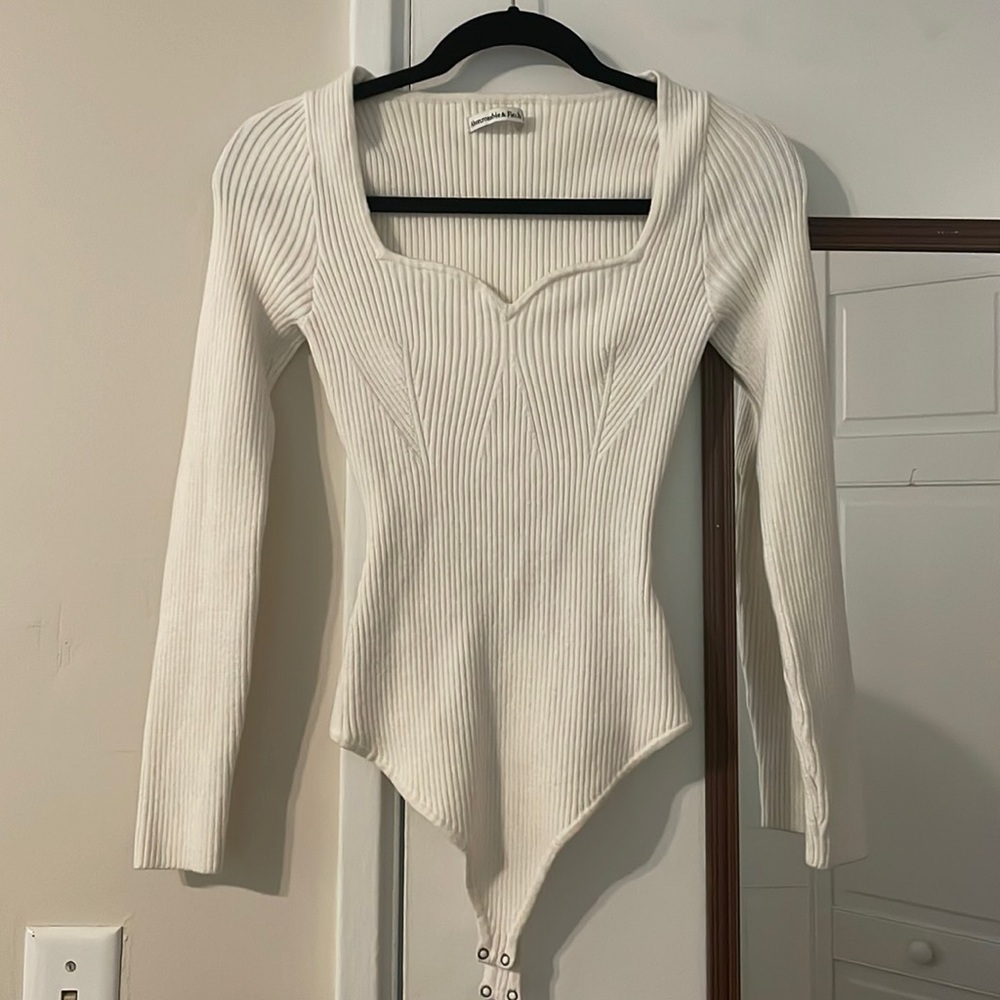 Abercrombie ribbed sweater bodysuit